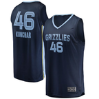 Choea M.Grizzlies #46 John Konchar Navy Fast Break Replica Stitched Jerseys- Icon Edition