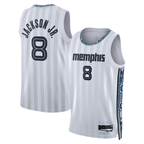 Choea M.Grizzlies #8 Jaren Jackson Jr. White 2025-2026 Swingman Stitched Jerseys- City Edition
