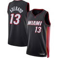Choea M.Heat #13 Bam Adebayo kounmpo Black Fast Break Jerseys - Icon Edition