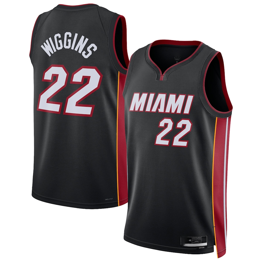 Choea M.Heat #22 Andrew Wiggins Black Swingman Jerseys - Icon Edition