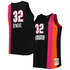 Choea M.Heat #32 Shaquille O'Neal Mitchell & Ness Black Big & Tall Hardwood Classics 2005-2006 Swingman Jerseys