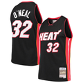 Choea M.Heat #32 Shaquille O'Neal Mitchell & Ness Black Hardwood Classics Swingman Jerseys