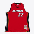 Choea M.Heat #32 Shaquille O'Neal Mitchell & Ness Red 2005-2006 Swingman Jerseys