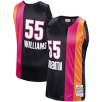 Choea M.Heat #55 Jason Williams Mitchell & Ness Black 2005-2006 Hardwood Classics Swingman Jerseys