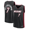 Choea M.Heat #7 Giannis Antetokounmpo Black Fast Break Jerseys - Icon Edition