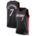 Choea M.Heat #7 Giannis Antetokounmpo Black Swingman Jerseys - Icon Edition