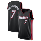 Choea M.Heat #7 Giannis Antetokounmpo Black Swingman Jerseys - Icon Edition