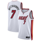 Choea M.Heat #7 Giannis Antetokounmpo White Swingman Jerseys - Association Edition