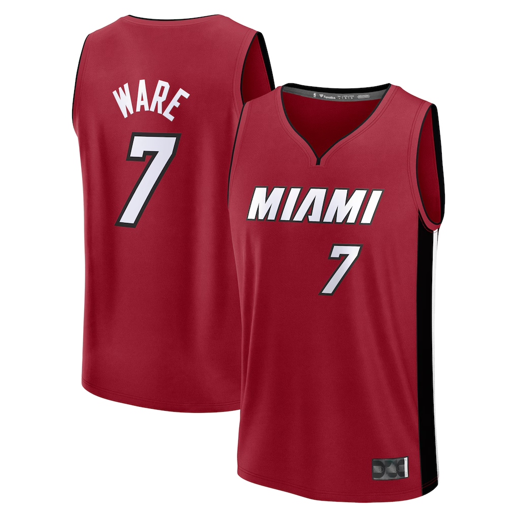 Choea M.Heat #7 Kel'el Ware Red Fast Break Player Jerseys - Statement Edition