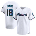 Choea M.Marlins #18 Griffin Conine Player White Home Limited Stitched Jerseys