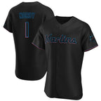 Choea M.Marlins #1 Connor Norby Player Black Home Limited Elite Stitched Jerseys