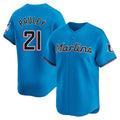 Choea M.Marlins #21 Graham Pauley Player Blue Home Limited Stitched Jerseys