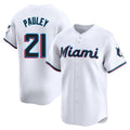 Choea M.Marlins #21 Graham Pauley Player White  Home Limited Stitched Jerseys
