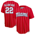 Choea M.Marlins #22 Sandy Alcantara Player Red City Connect Home Game Stitched Jerseys