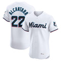 Choea M.Marlins #22 Sandy Alcantara Player White  Home Limited Elite Stitched Jerseys