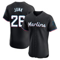 Choea M.Marlins #26 Janson Junk Player Black Vapor Home Limited Elite Stitched Jerseys