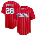 Choea M.Marlins #28 Kyle Stowers Player Red City Connect Home Game Stitched Jerseys
