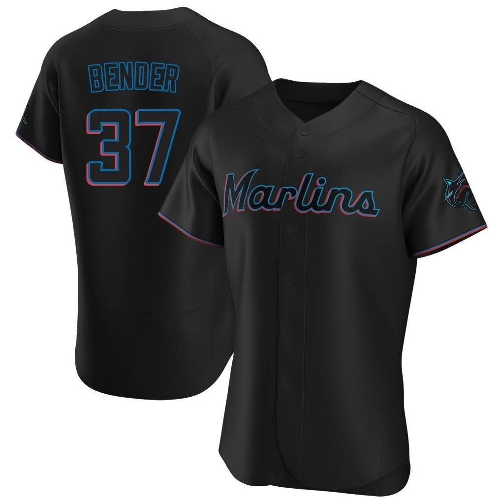 Choea M.Marlins #37 Anthony Bender Player Black Home Limited Elite Stitched Jerseys
