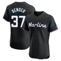 Choea M.Marlins #37 Anthony Bender Player Black Vapor Home Limited Elite Stitched Jerseys