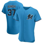 Choea M.Marlins #37 Anthony Bender Player Blue Home Limited Elite Stitched Jerseys