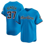 Choea M.Marlins #37 Anthony Bender Player Blue Home Limited Stitched Jerseys