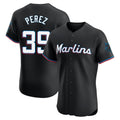 Choea M.Marlins #39 Eury Perez Player Black Vapor Home Limited Elite Stitched Jerseys