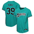 Choea M.Marlins #39 Eury Perez Player Teal Home Game Stitched Jerseys