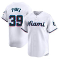Choea M.Marlins #39 Eury Perez Player White  Home Limited Stitched Jerseys