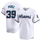Choea M.Marlins #39 Eury Perez Player White  Home Limited Stitched Jerseys