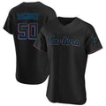 Choea M.Marlins #50 Agustin Ramirez Player Black Home Limited Elite Stitched Jerseys