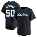 Choea M.Marlins #50 Agustin Ramirez Player Black  Home Limited Stitched Jerseys