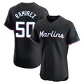 Choea M.Marlins #50 Agustin Ramirez Player Black Vapor Home Limited Elite Stitched Jerseys