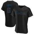 Choea M.Marlins #6 Otto Lopez Player Black Home Limited Elite Stitched Jerseys