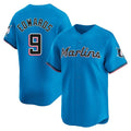 Choea M.Marlins #9 Xavier Edwards Player Blue Home Limited Stitched Jerseys