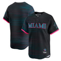 Choea M.Marlins Blank Player Black City Connect Home Limited Stitched Jerseys