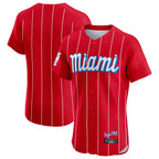 Choea M.Marlins Blank Player Red City Connect Home Limited Elite Stitched Jerseys