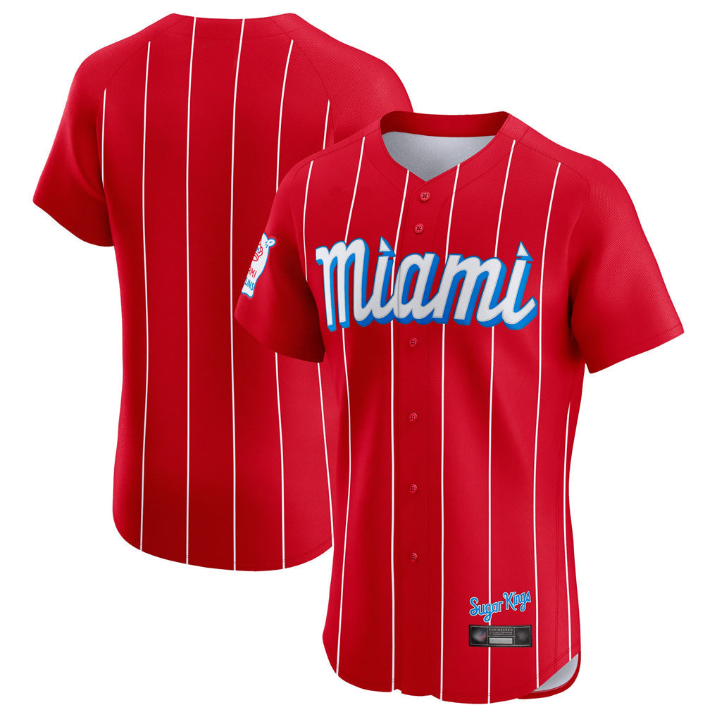 Choea M.Marlins Blank Player Red City Connect Home Limited Elite Stitched Jerseys