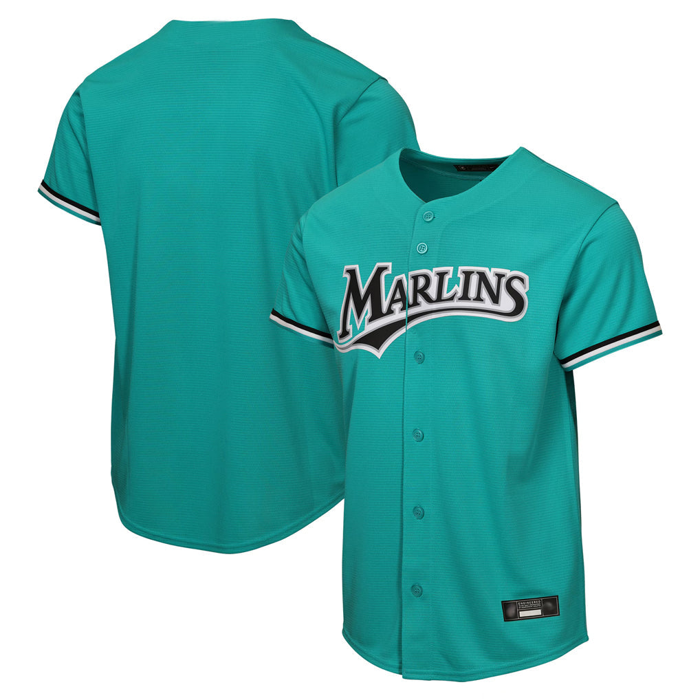 Choea M.Marlins Blank Player Teal Mitchell & Ness Cooperstown Collection Game Stitched Jerseys