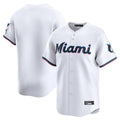 Choea M.Marlins Blank Player White Home Limited Stitched Jerseys