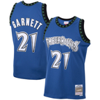 Choea M.Timberwolves #21 Kevin Garnett Mitchell & Ness Blue 2003-2004 Hardwood Classics Swingman Stitched Jerseys
