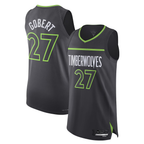 Choea M.Timberwolves #27 Rudy Gobert Jordan Brand Anthracite Authentic Stitched Jerseys- Statement Edition