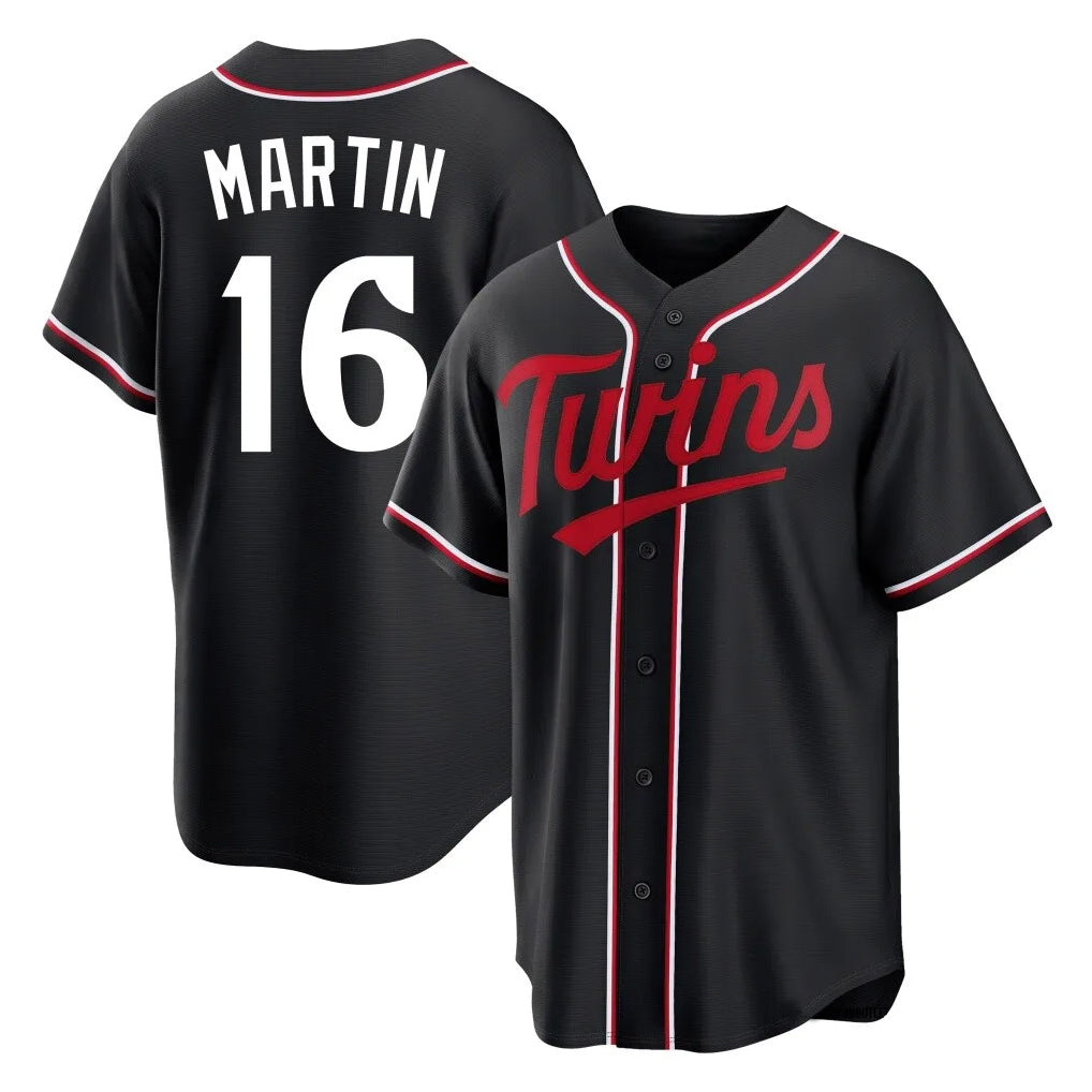 Choea M.Twins #16 Austin Martin Player Black Fashion Out Home Limited Stitched Jerseys