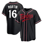 Choea M.Twins #16 Austin Martin Player Black Fashion Out Home Limited Stitched Jerseys