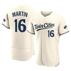 Choea M.Twins #16 Austin Martin Player Cream Home Limited Elite Stitched Jerseys
