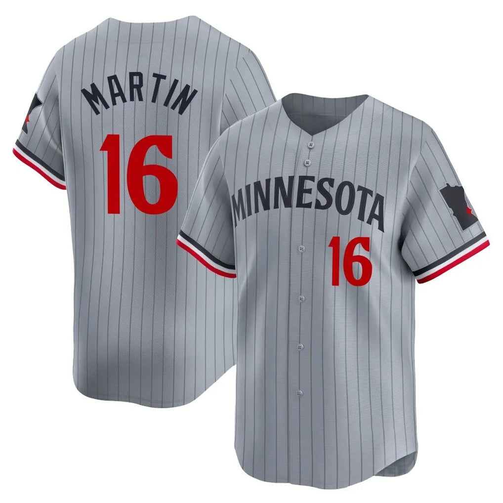 Choea M.Twins #16 Austin Martin Player Gray Home Limited Stitched Jerseys