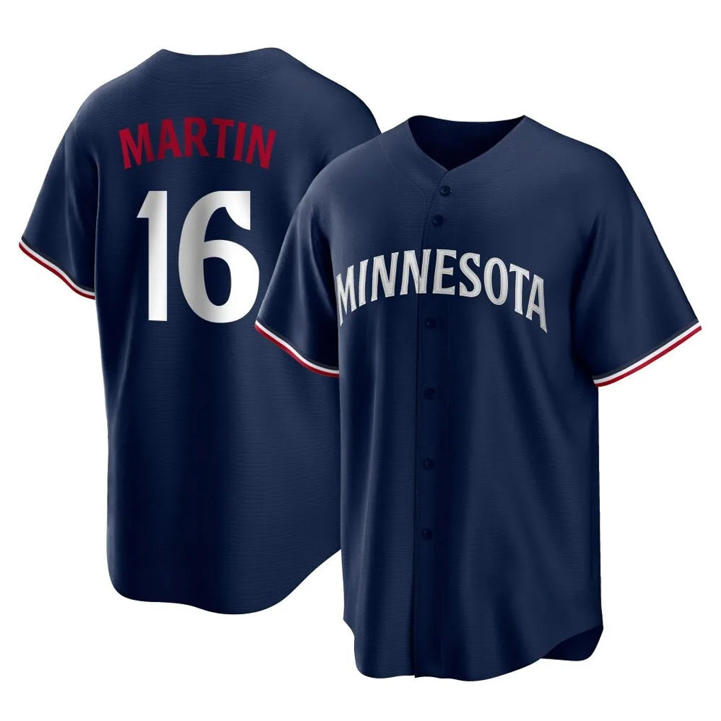 Choea M.Twins #16 Austin Martin Player Navy Replica Alternate Home Stitched Jerseys