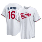 Choea M.Twins #16 Austin Martin Player White Home Game Stitched Jerseys