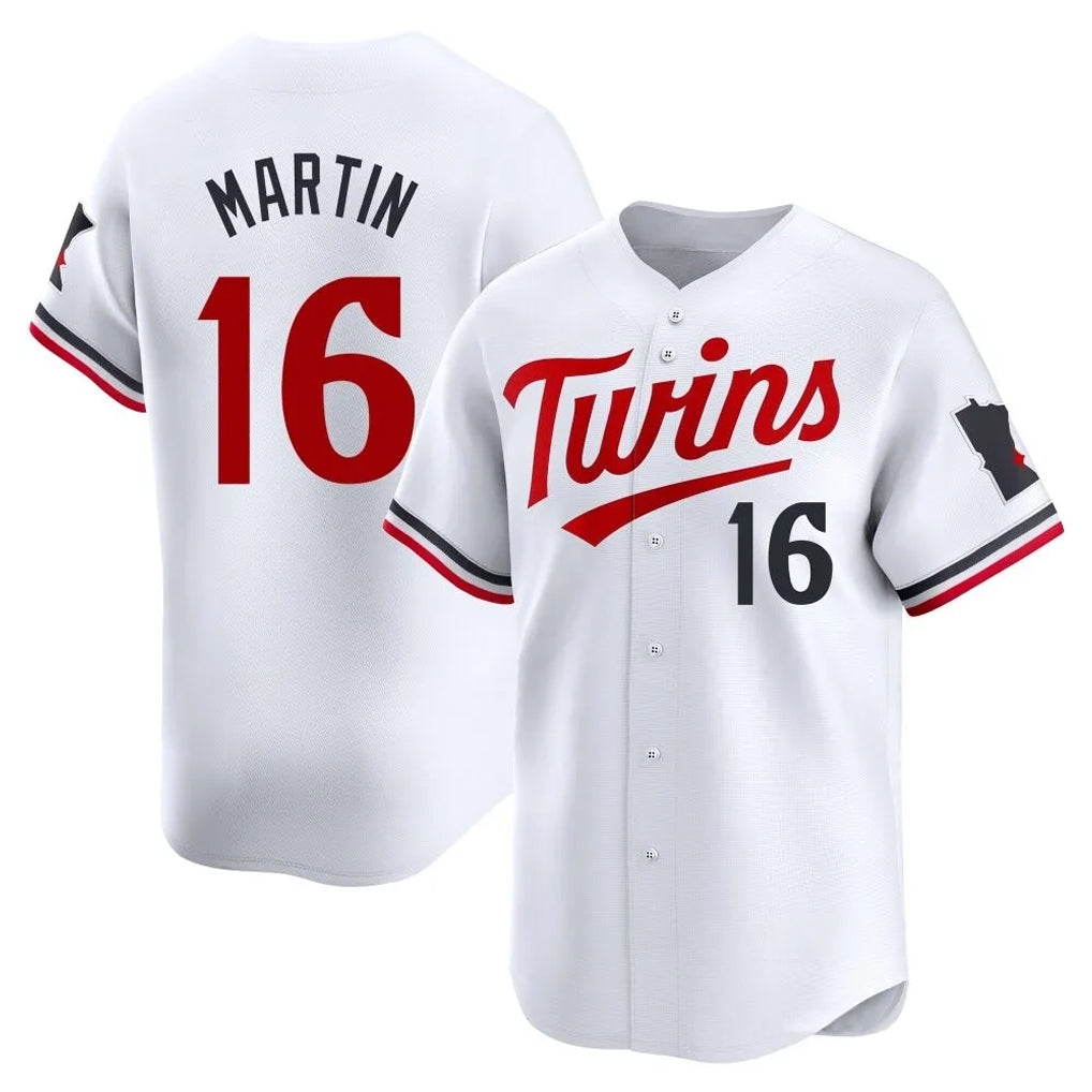 Choea M.Twins #16 Austin Martin Player White Home Limited Stitched Jerseys