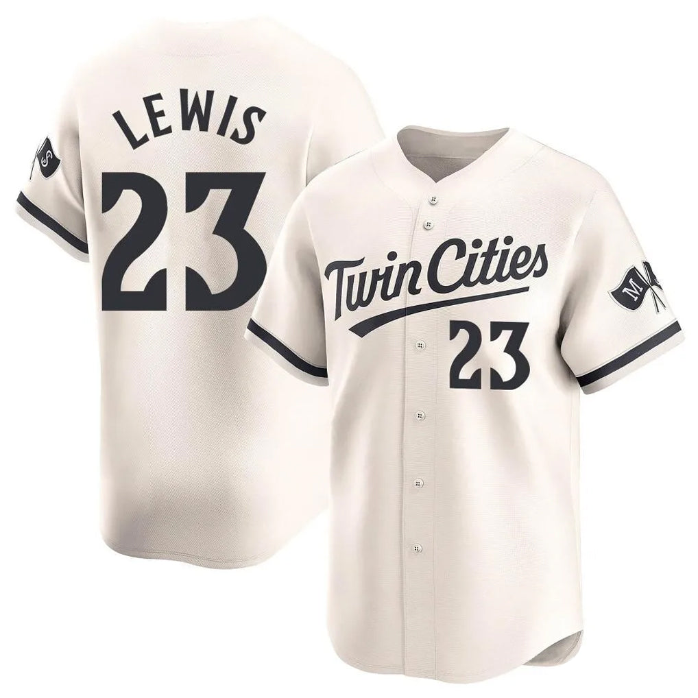Choea M.Twins #23 Royce Lewis Player Cream Home Limited Stitched Jerseys