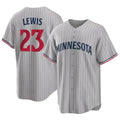 Choea M.Twins #23 Royce Lewis Player Gray Game Limited Home Stitched Jerseys